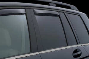 Mercedes-Benz GLK 2009-2014 - Дефлекторы окон (ветровики), задние, темные. (WeatherTech) фото, цена