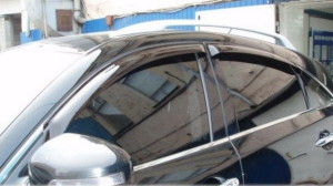 Infiniti FX 2009-2014 - Дефлекторы окон (ветровики), темные,  комлект (EGR) фото, цена