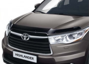 Toyota Highlander 2014-2015 - Дефлектор капота (мухобойка), темный (Toyota) фото, цена