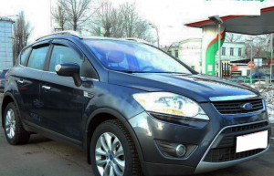 Ford Kuga 2013-2015 - Дефлекторы окон (ветровики), к-т 4 шт, темные (EGR) фото, цена