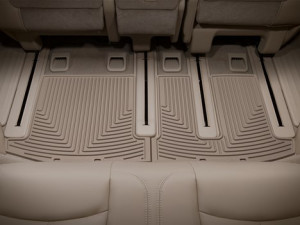    - Коврики резиновые, задние, 3 ряд, бежевые (WeatherTech) фото, цена