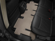 Nissan Pathfinder 2013-2014 - Коврики резиновые с бортиком, задние, 2 ряд, бежевые (WeatherTech) фото, цена