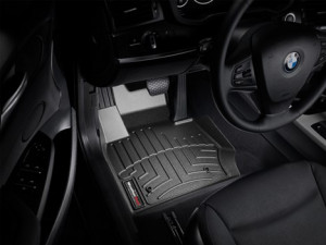 BMW X4 2014-2018 - Коврики резиновые с бортиком, передние, черные (WeatherTech) фото, цена