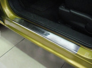 Mazda 2 2008-2010 - Накладки на пороги, к-т 4 шт (Nataniko) фото, цена