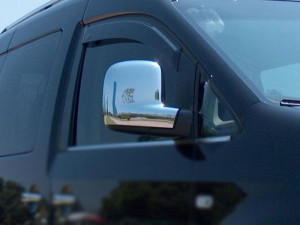 Volkswagen Caddy 2010-2015 - Хромированные накладки на зеркала, к-т 2 шт. (OMSA) фото, цена