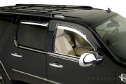 Cadillac Escalade 2007-2012 - Дефлекторы окон хромированные к-т 4 шт. (PUTCO) вставка фото, цена