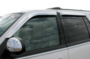 Nissan Armada 2004-2013 - Дефлекторы окон хромированные к-т 4 шт. (STAMPEDE) клеющиеся фото, цена