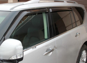 Nissan Patrol 2010-2012 - Дефлекторы окон, комплект 4 штуки, темные, EGR фото, цена