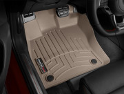 Audi A3 2013-2023 - Коврики резиновые с бортиком, передние, бежевые (WeatherTech) фото, цена