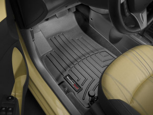 Chevrolet Spark 2014-2015 - Коврики резиновые с бортиком, передние, черные (WeatherTech) фото, цена
