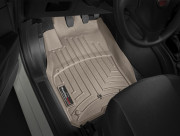 Fiat Grande Punto 2010-2015 - Коврики резиновые с бортиком, передние, бежевые (WeatherTech) фото, цена