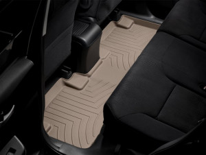 Honda CRV 2012-2015 - Коврики резиновые с бортиком, задние, бежевые (WeatherTech) фото, цена