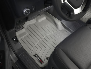 Honda Ridgeline 2006-2012 - Коврики резиновые с бортиком, передние, серые (WeatherTech) фото, цена