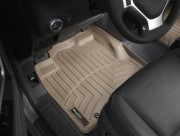 Honda Ridgeline 2006-2012 - Коврики резиновые с бортиком, передние, бежевые (WeatherTech) фото, цена