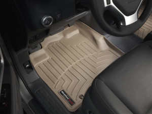 Honda Ridgeline 2006-2012 - Коврики резиновые с бортиком, передние, бежевые (WeatherTech) фото, цена