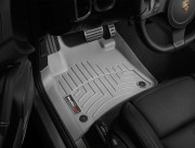 Porsche Cayenne 2011-2017 - Коврики резиновые с бортиком, передние, серые (WeatherTech) фото, цена