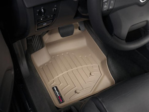 Volvo XC90 2003-2015 - Коврики резиновые с бортиком, передние, бежевые (WeatherTech) фото, цена