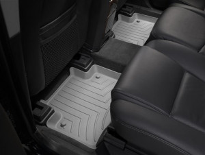 Volvo XC90 2003-2015 - Коврики резиновые с бортиком, задние, 2 ряд, серые (WeatherTech) фото, цена