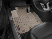 Kia Sportage 2010-2014 - Коврики резиновые с бортиком, передние, бежевые (WeatherTech) фото, цена