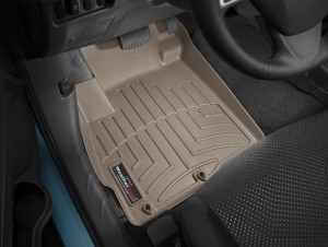 Mitsubishi ASX 2011-2021 - Коврики резиновые с бортиком, передние, бежевые (WeatherTech) фото, цена