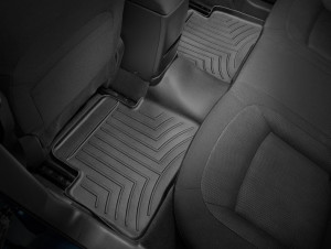 Nissan X-Trail 2014-2016 - Коврики резиновые с бортиком, задние, черные (WeatherTech) фото, цена