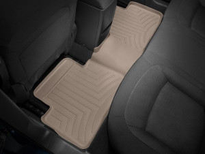 Nissan X-Trail 2014-2016 - Коврики резиновые с бортиком, задние, бежевые (WeatherTech) фото, цена