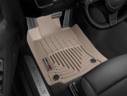 Porsche Panamera 2010-2017 - Коврики резиновые с бортиком,передние, бежевые (WeatherTech) фото, цена