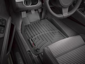 Porsche Cayman 2013-2014 - Коврики резиновые с бортиком,передние, черные (WeatherTech) фото, цена