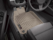 Porsche Cayman 2013-2014 - Коврики резиновые с бортиком,передние, бежевые (WeatherTech) фото, цена