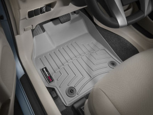 Toyota Prius 2012-2015 - Коврики резиновые с бортиком, передние, серые. (WeatherTech) фото, цена