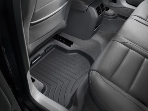 Volkswagen Golf Plus 2004-2014 - Коврики резиновые с бортиком, задние, черные. (WeatherTech) фото, цена