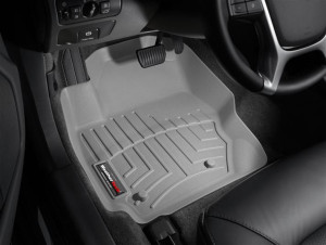 Volvo XC70 2007-2017 - Коврики резиновые с бортиком, передние, серые. (WeatherTech) фото, цена