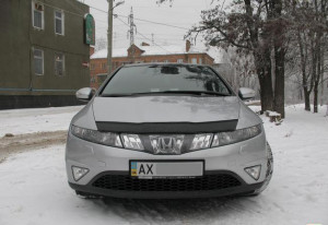 Honda Civic 2006-2012 - Дефлектор капота(мухобойка).(Htb). (VIP Tuning) фото, цена
