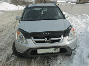 Honda CRV 2002-2006 - Дефлектор капота (мухобойка), VIP Tuning фото, цена