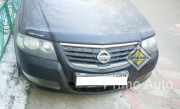 Nissan Almera Classic 2006-2012 - Дефлектор капота, темный, с надписью, EGR фото, цена