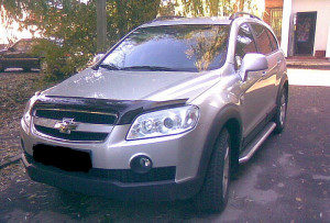 Chevrolet Captiva 2006-2011 - Дефлектор капота (мухобойка) (SIM) фото, цена