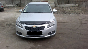 Chevrolet Cruze 2008-2012 - Дефлектор капота (мухобойка) (SIM) фото, цена