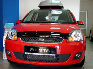 Ford Fiesta 2002-2008 - Дефлектор капота (мухобойка) (SIM) фото, цена