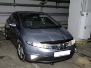 Honda Civic 2006-2011 - Дефлектор капота (мухобойка), темный. (SIM) фото, цена
