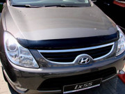 Hyundai Veracruz 2007-2012 - Дефлектор капота (мухобойка), темный. (SIM) фото, цена