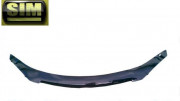 Kia Picanto 2007-2010 - Дефлектор капота (мухобойка), темный. (SIM) фото, цена
