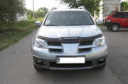 Mitsubishi Outlander 2003-2007 - Дефлектор капота (мухобойка), с надписью. (SIM) фото, цена