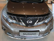 Nissan Murano 2009-2013 - Дефлектор капота (мухобойка), темный. (SIM) фото, цена