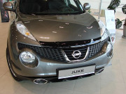 Nissan Juke 2010-2012 - Дефлектор капота (мухобойка), темный. (SIM) фото, цена