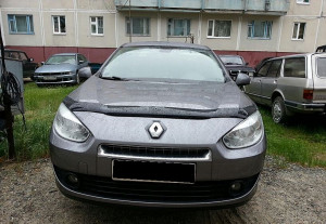 Renault Fluence 2009-2012 - Дефлектор капота (мухобойка),  SIM фото, цена