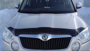 Skoda Yeti 2009-2012 - Дефлектор капота (мухобойка), темный. (SIM) фото, цена