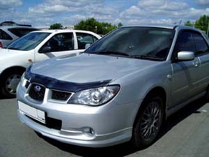 Subaru Impreza 2006-2007 - Дефлектор капота (мухобойка), темный. (SIM) фото, цена