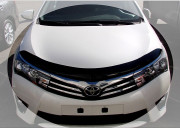 Toyota Corolla 2012-2015 - Дефлектор капота (мухобойка), темный. SIM фото, цена