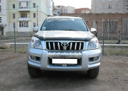 Toyota Land Cruiser Prado 2003-2008 - Дефлектор капота (мухобойка), темный. (SIM) фото, цена