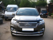 Toyota Rav 4 2010-2012 - Дефлектор капота (мухобойка), темный. SIM фото, цена